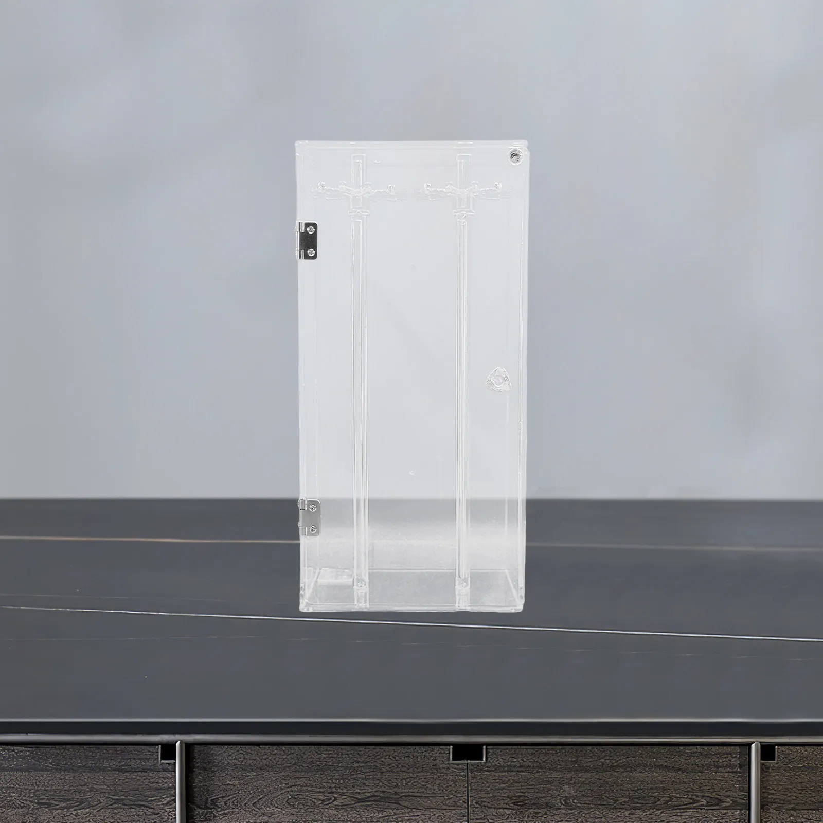 Clear Acrylic Necklace Holder Rotating Jewelry Organizer Box Pendant Storage Case Bracelet Display Stand Earring Hanger Jewelry