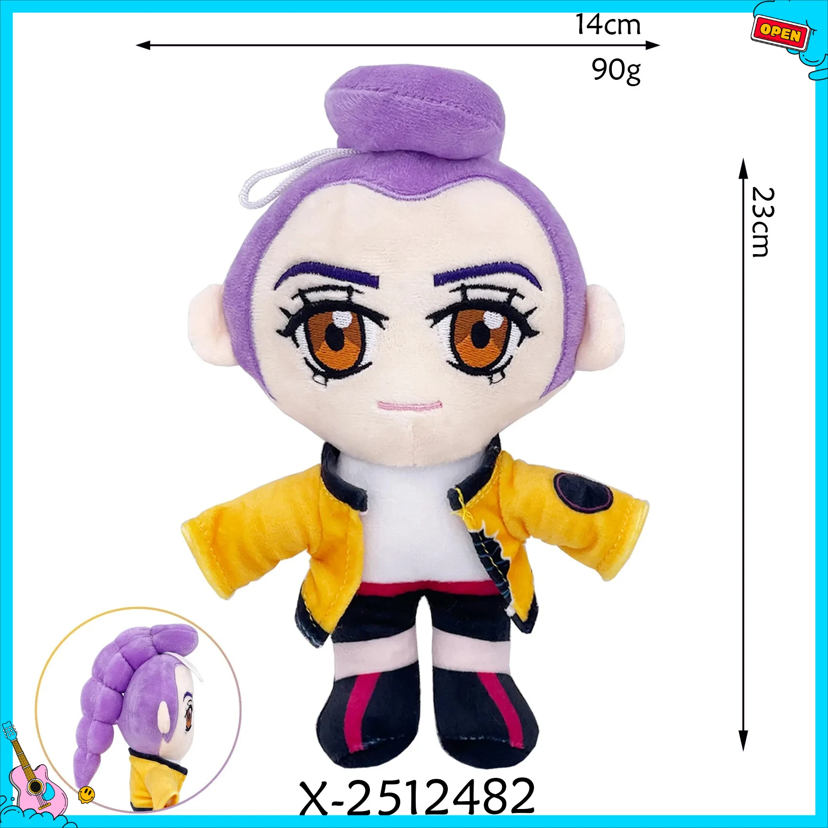 رائجة البيع K البوب اكسسوارات لعبة النمر أفخم دمية K البوب شيطان الصيادين ميرش عيد ميلاد شيطان الصيادين النمر ألعاب من نسيج مخملي شيطان الصيادين #5