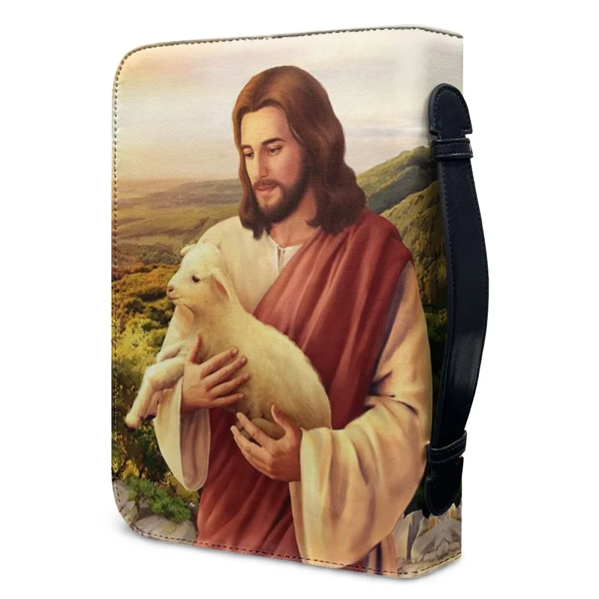 Women\'s Bible Storage Bags New Handbag Portable Carrying Bible Cover Case Jesus Printed Customized Study Book Holy Storage Boxes