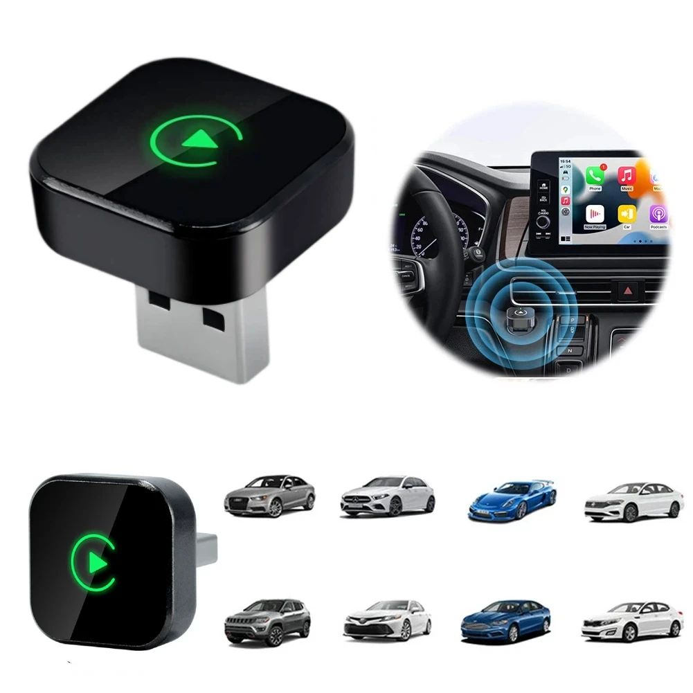 Draadloze CarPlay Dongle Draadloze Android Auto Adapter 2 In 1 Auto Intelligente Systemen AI Smart Box Voor Auto Met Bedrade CarPlay