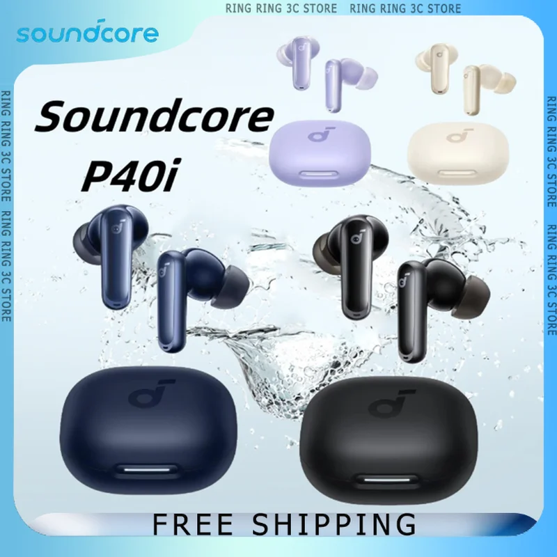 

Soundcore P40i Wireless Earphone In Ear AI Noise Cancelling Long Endurance Low Latency Gaming Earbuds Sports Gamer Headphones