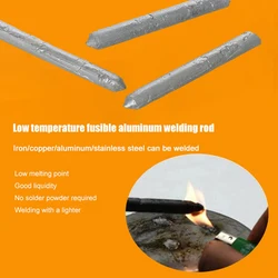 3/5/10PCS Powder Cored Aluminum Welding Rod Low Temperature Easy Melt Aluminum Welding Soldering Rods No Need Solder Weld Tools