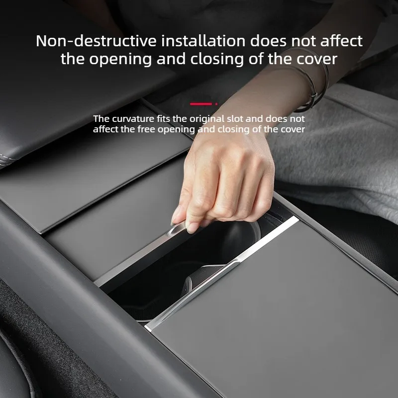 Silikon-Schutzmatte für die Mittelkonsole für Tesla Model 3 Highland 2024 2025 Model Y Juniper YL 2025 2026 Innenraum-Zubehör – Detail 5