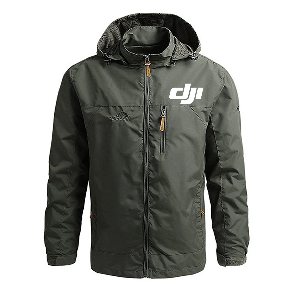 Dji Piloto Profissional Drone Blusão para Homens, Jaqueta Militar, Casacos Impermeáveis, Casaco de voo, Roupas com capuz, Inverno e Outono