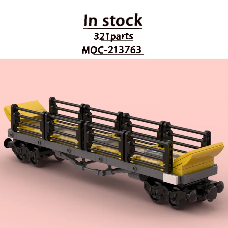 

MOC-213763 Urban Traffic Railway Bogie Transport Vehicle Building Block Model 321 Parts Boy Children's Birthday Toy Gift