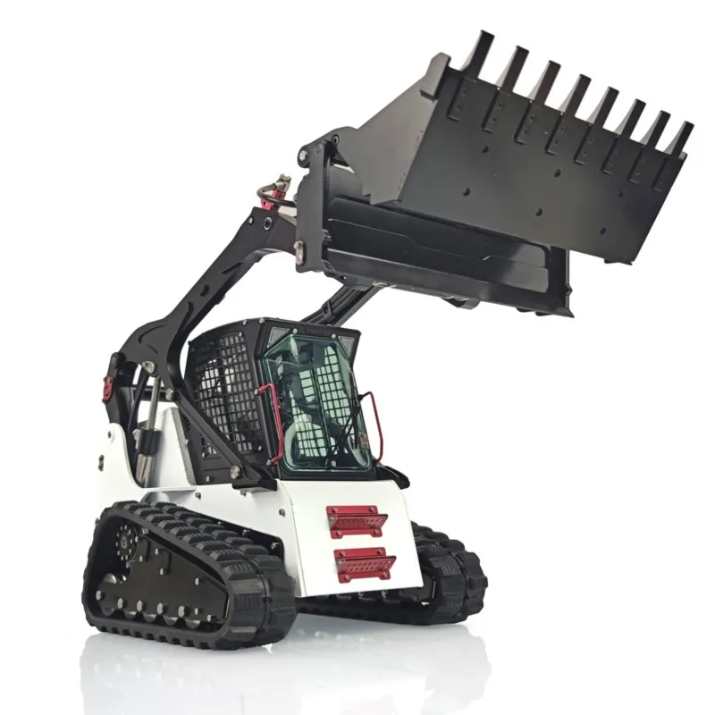 New LESU 1/14 Aoue LT5 Metal Hydraulic RC Loader Tracked Skid-Steer Control Cars Vehicle DIY Lights Sound Truck Toys Gift - view 4