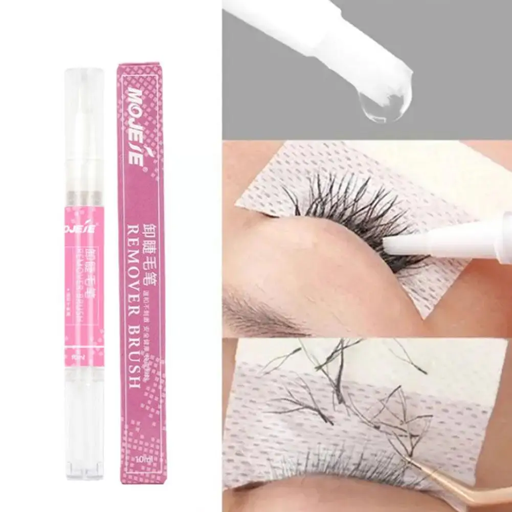 Eyelash Extension Glue Remover Transparent Non-irritating Drying Eye Quick Up Remover Gel Pen Make Adhesive 10ML Lashes