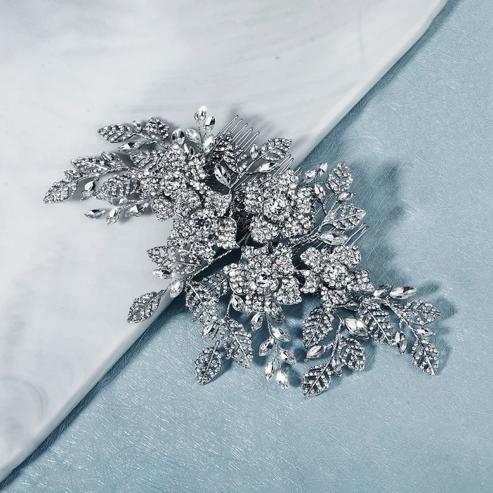 

Полая расческа для волос из сплава, гламурная расческа со стразами, свадебные аксессуары для волос, элегантный стиль, женский головной убор