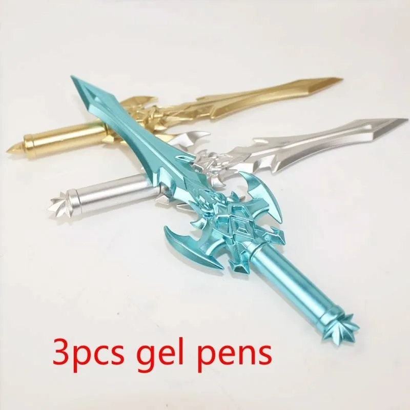 3PCS Weapons Pen Wholesale School Supplies Cute Creative Stationery Prizes Fresh Black Pen