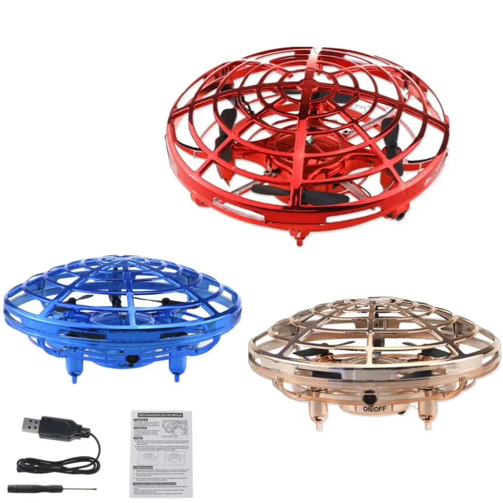 Mini UFO Drohne Spielzeug Infrarot Sensing Control Flugzeug Geste Induktion Gesteuert Höhe Halten Quadcopter Für Kinder