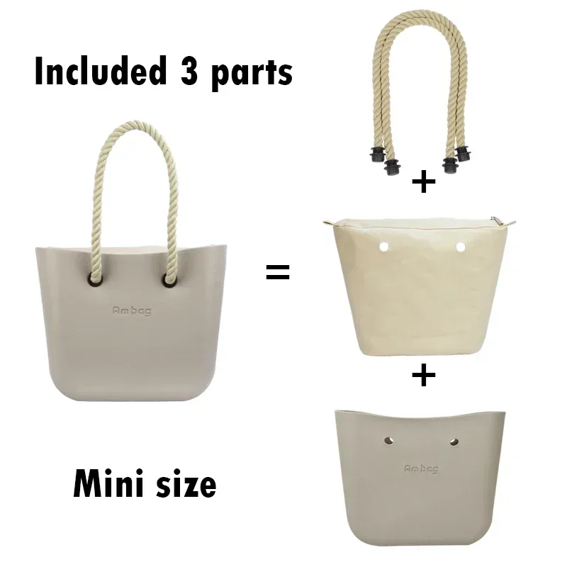 Neue Mode ambag mini plus innere lange Seil griffe obag o Tasche Stil Totes Frauen Mädchen DIY Handtasche Umhängetasche