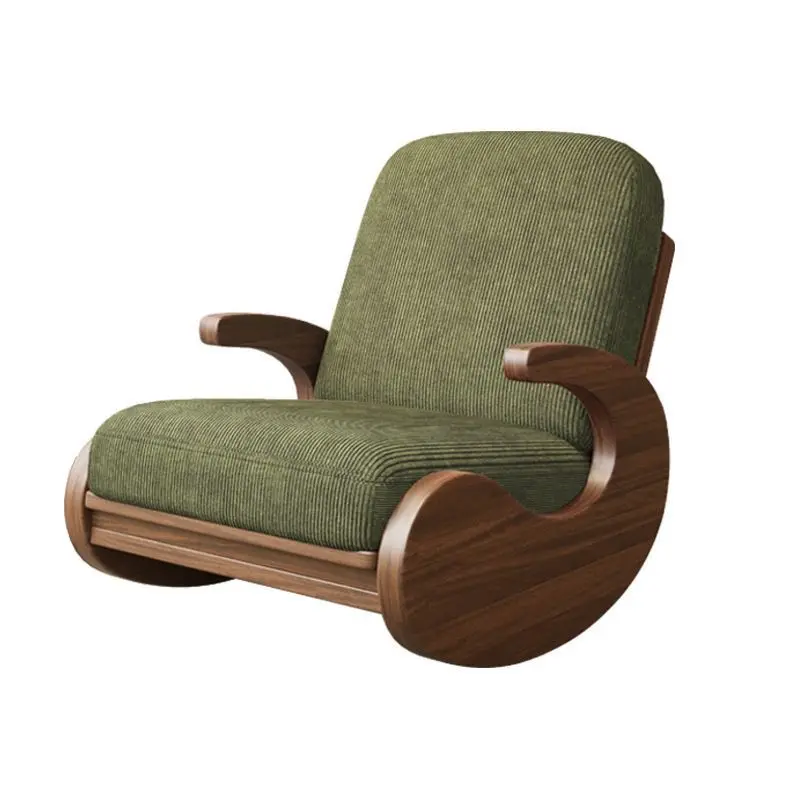 Chinese retro rocking chair, single sofa, home living room balcony, bedroom lazy sofa