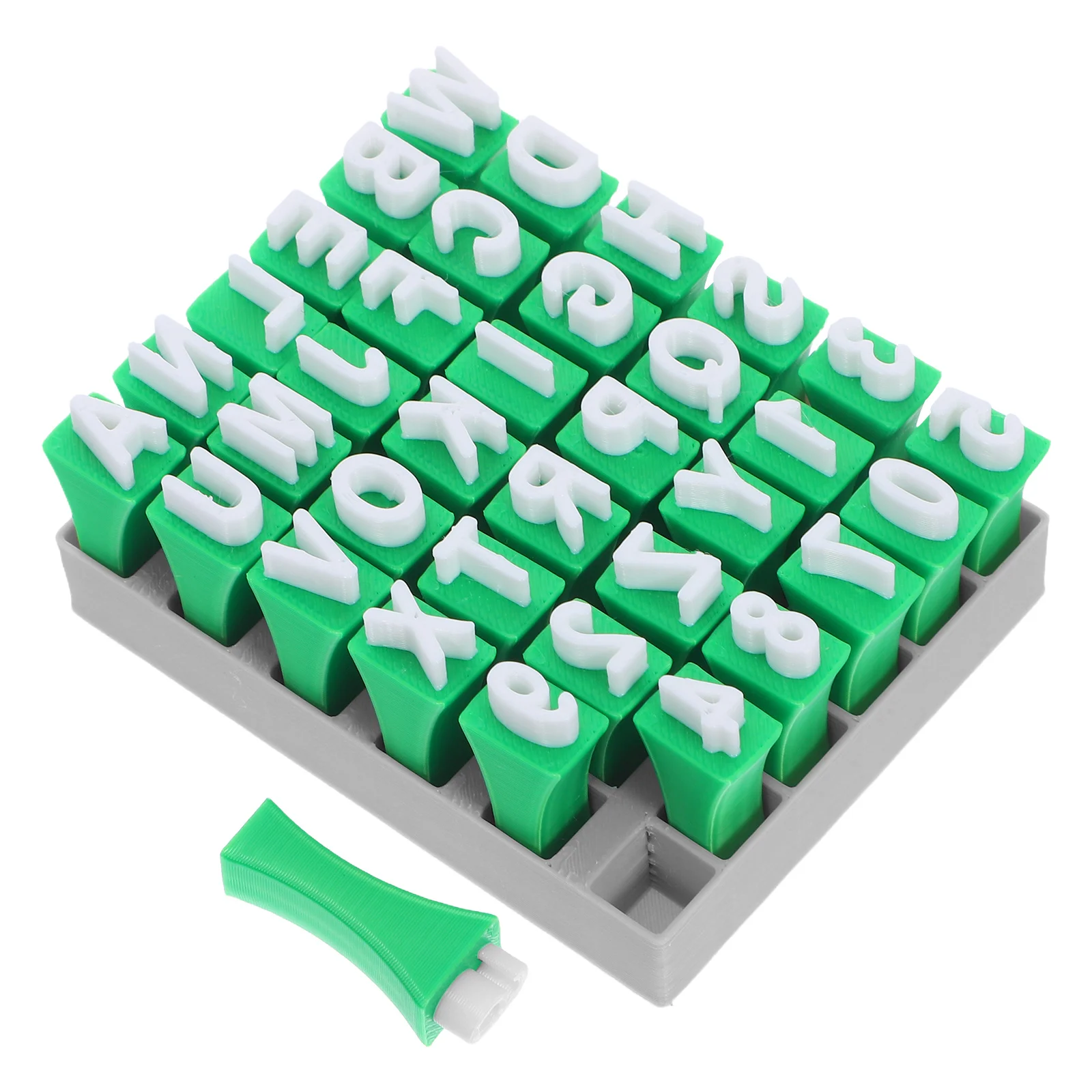 1 مجموعة الأبجدية الطين ختم الأطفال الفخار Stamps 26 كبير الحروف والأرقام Stamps DIY بها بنفسك بوليمر السيراميك أدوات حرفية للأطفال #4