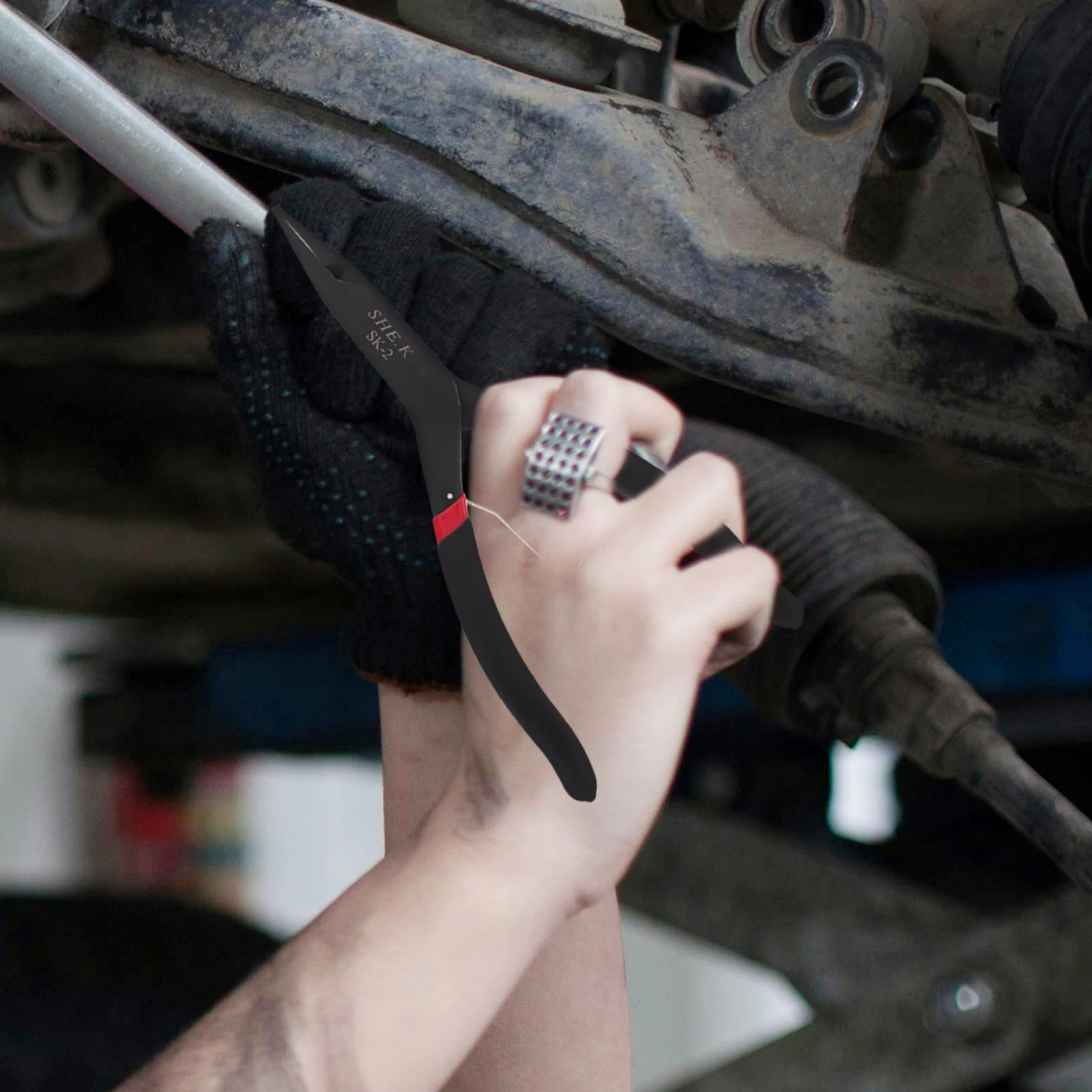 

9inch Snap Ring Pliers for Transmission Clutch Shaft Retaining Rings Tool Durable Reliable Automotive Repair Maintenance
