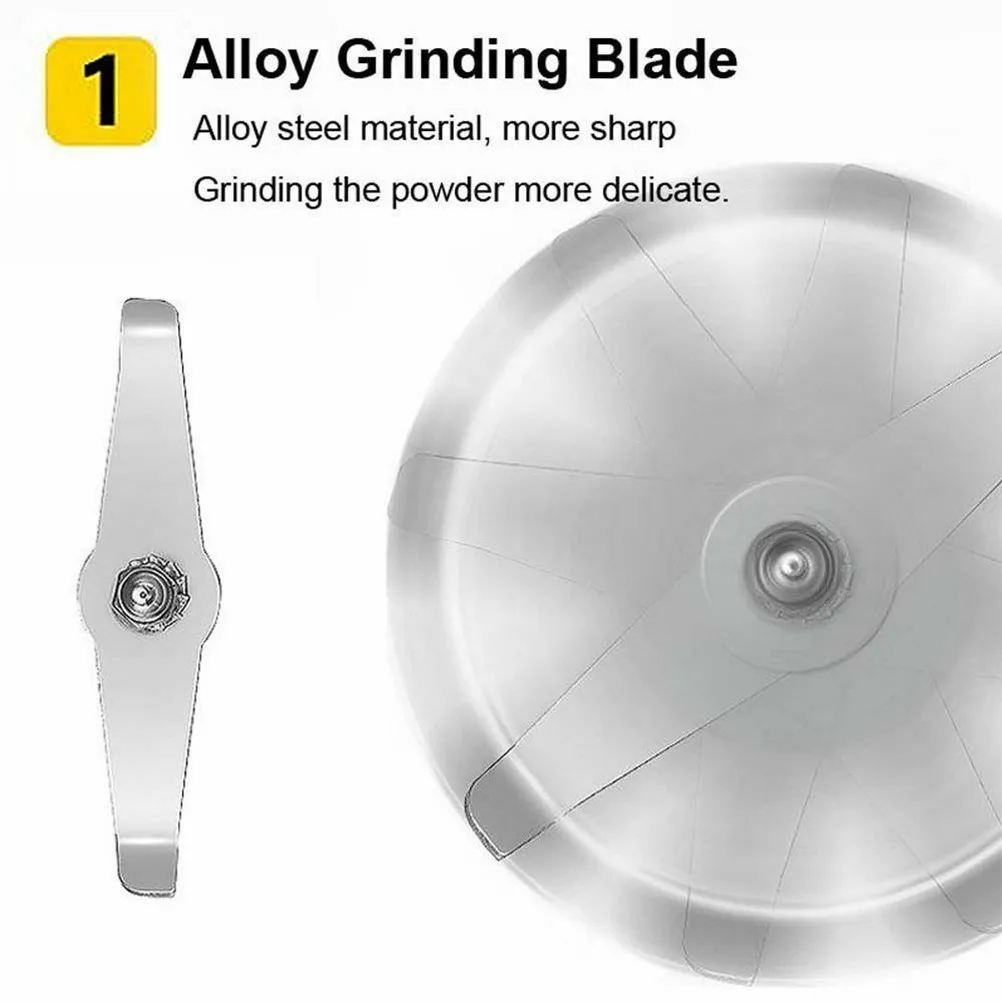 

Electric Coffee Grinder 110V with Stainless Steel Blades for Home Kitchen Use Spice Bean Cover Corrosion