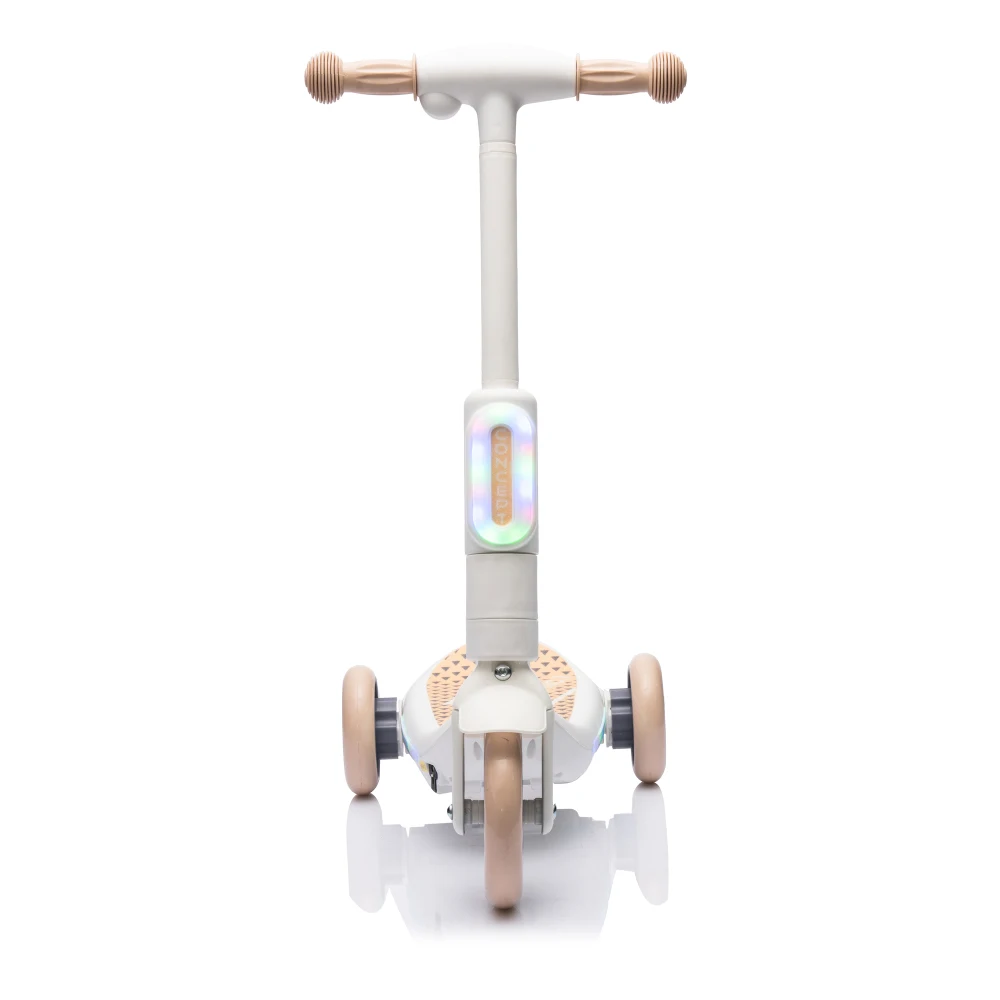 2in1 Kids Ride On Three-Wheel Electric Scooter Tail Color Lights Wider Pedal With Music One Button Acceleration For Kids 3+