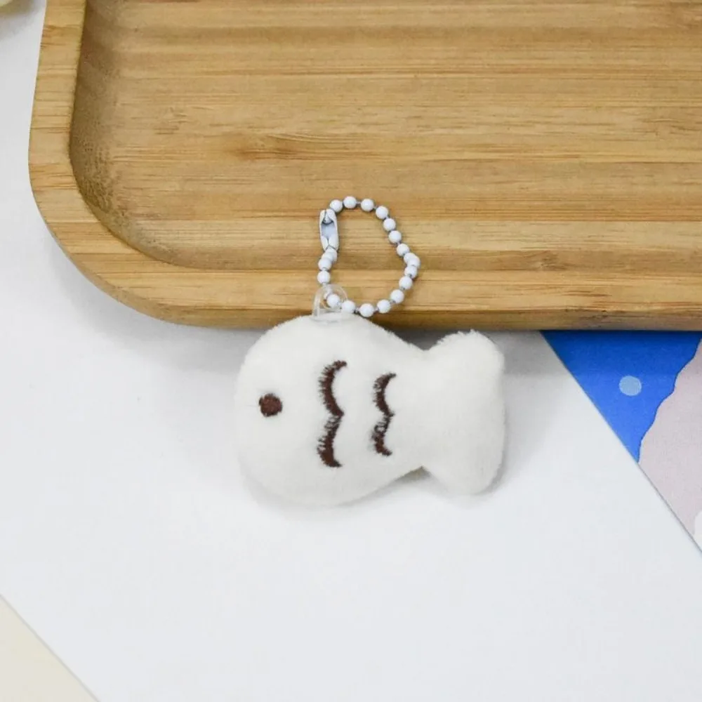 Key Chain Cat Fish Plush Doll Keychain Creative Cat Fish Little Cat Plush Keychain Stuffed Animals Cartoon Plush Toy Pendant