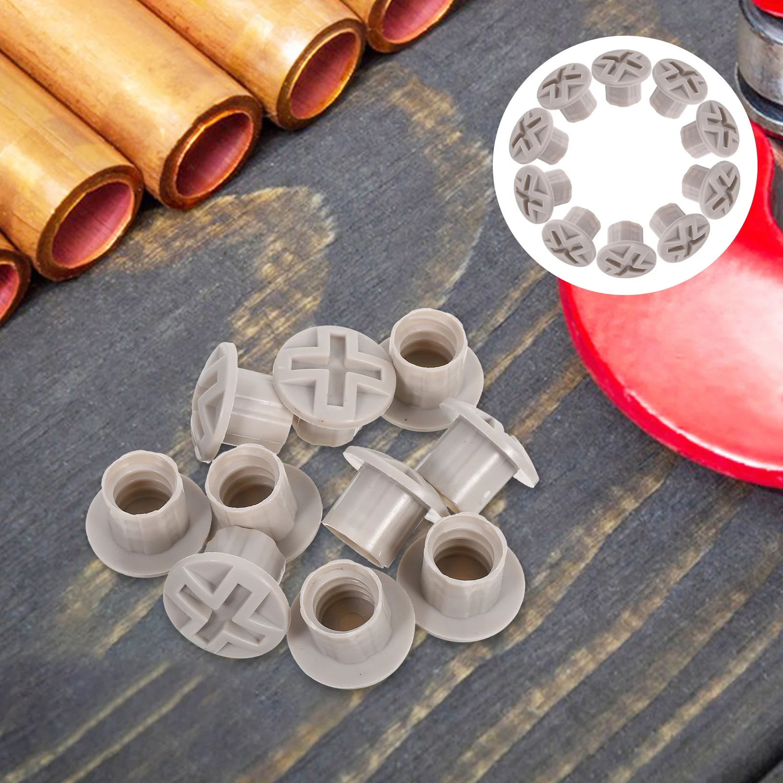 

10Pcs Plastic Slide Screw Covers Fixing Caps Safe Play Equipment Accessories for Replacement 1.5cm Inner Diameter