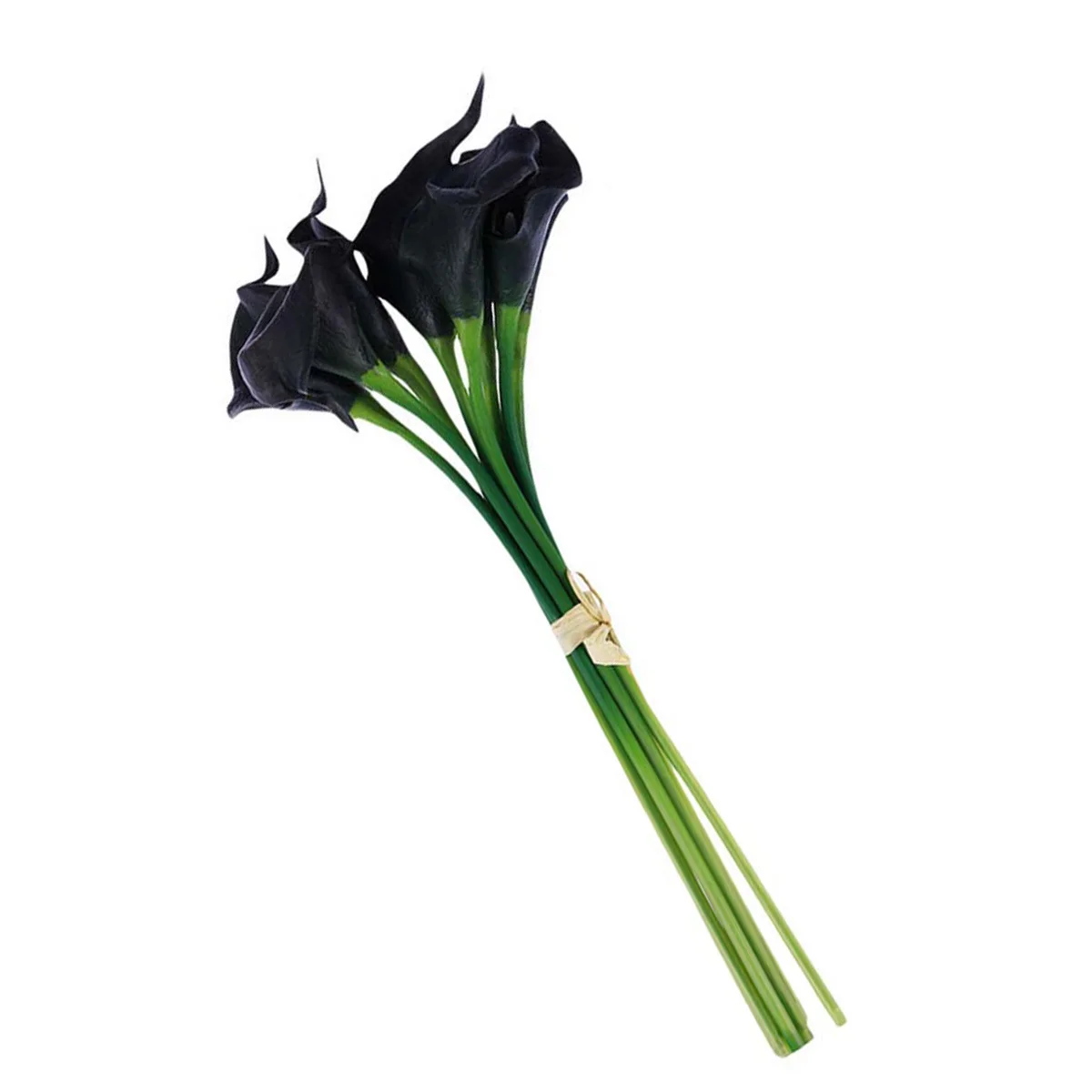 

10pcs Artificial Flowers Real Touch Black For Wedding Party Home Decor Bouquet Fake Flowers