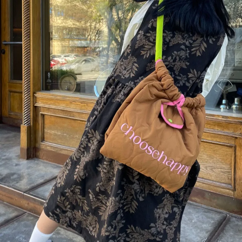 GAINNY Winter Large Capacity Tote Bag Women Designer Crossbody Bag Aesthetic Harajuku Fashion Shoulder Bag for Shopping Work