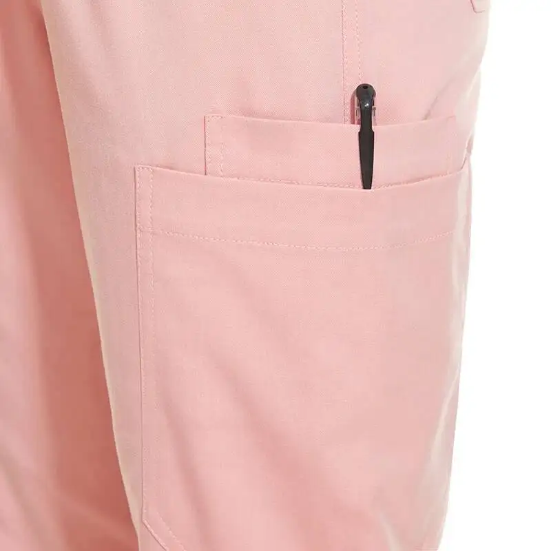 売れ筋スクラブスーツ ストレッチ 通気性 レディース ジョガー 看護師 医療用 スパンデックス 病院スクラブ ユニフォームセット