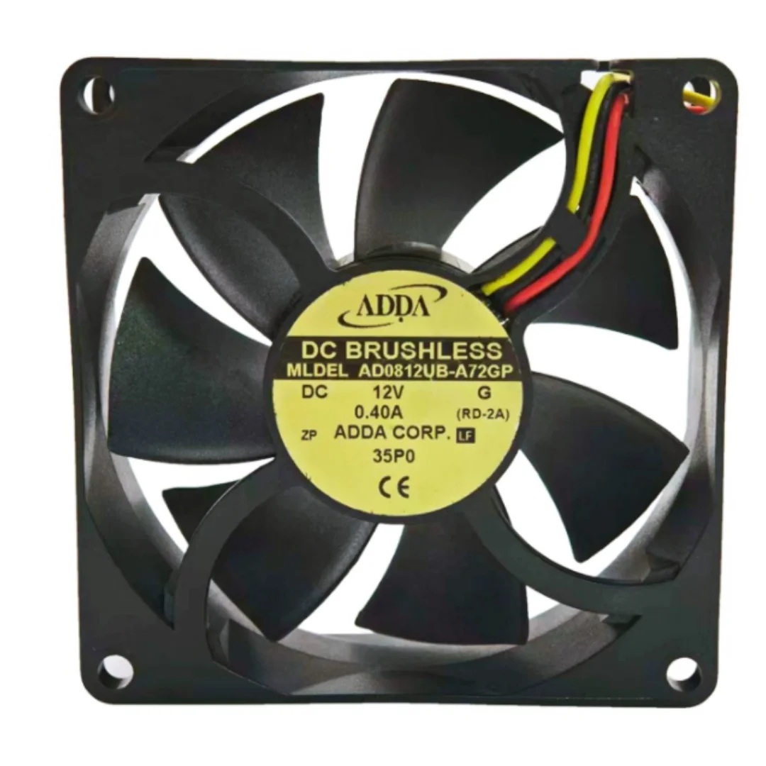 

ADDA AD0812UB-A72GP DC 12V 0.40A 80x80x25mm 3-Wire Server Cooling Fan