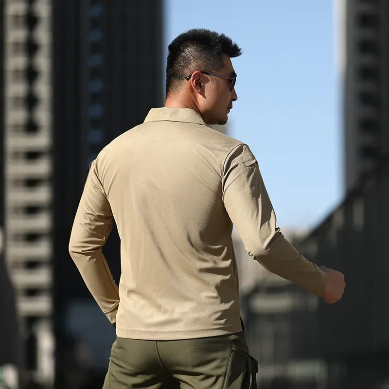 Sommer Outdoor Taktisches T-shirt Slim Fit Atmungsaktive Taktische Kleidung Lange Ärmel Trocken Schnell Kampf Uniform
