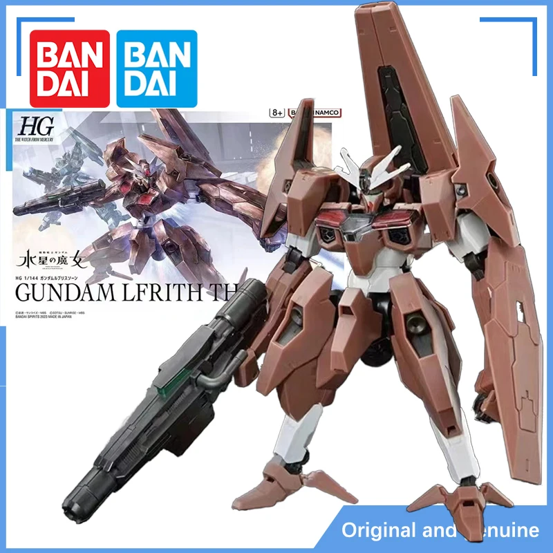 W magazynie Bandai Oryginalna figurka Gundam Model Kit HG 1/144 Witch From Mercury Gundam Lfrith THORN Figurki akcji Zabawki Dzieci