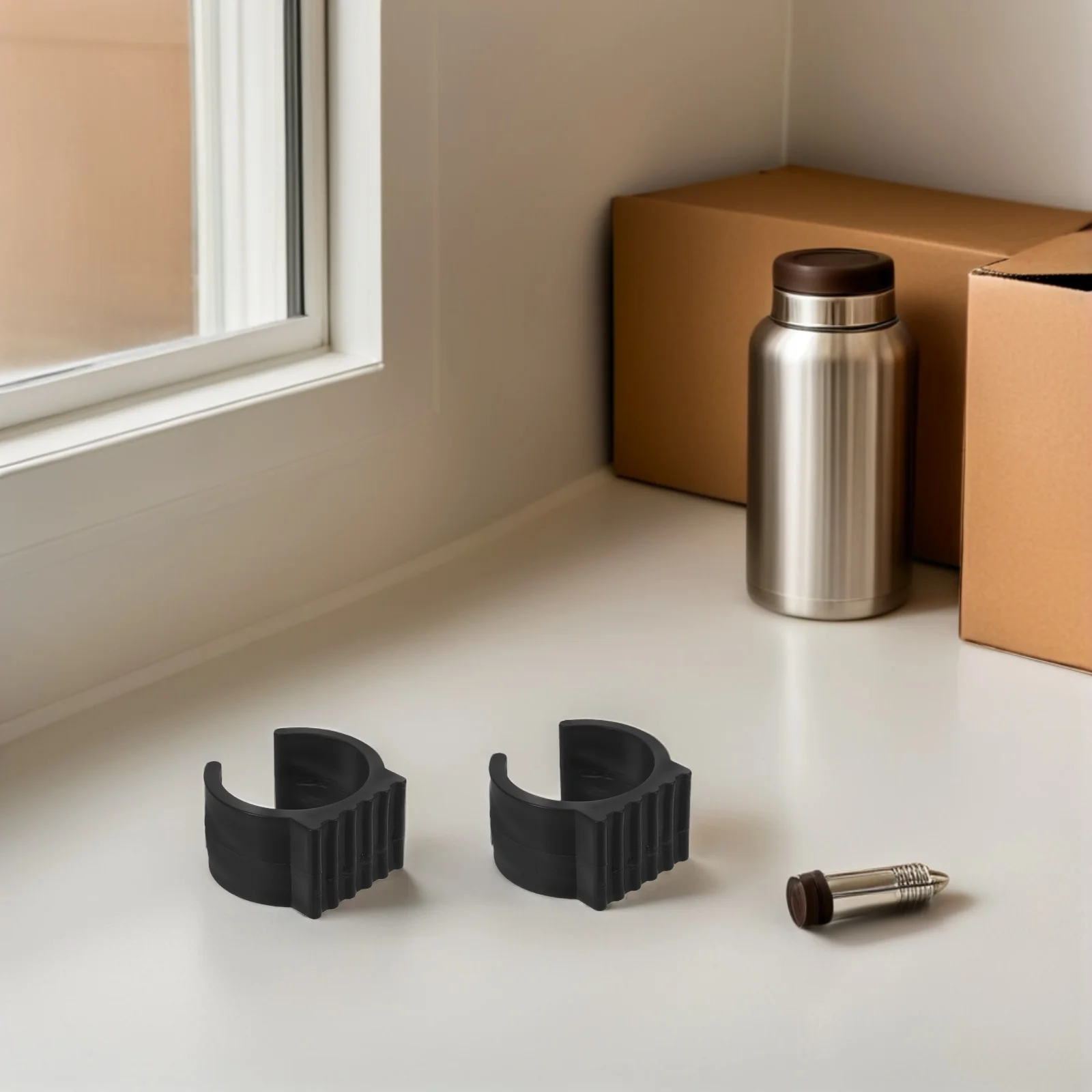 

20Pcs Hammock Stand Feet Pads U-Shaped Chair Leg Covers Anti-Skid Vinyl Foot Protectors Clip-on for 1.5 Inch Base Tubes