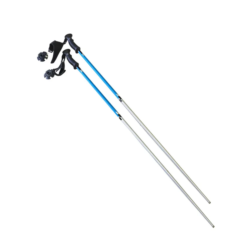 Durable Aluminum Alloy Multicolored Rubber Alpine Ski Pole Customized Outdoor Portable Manufacturer Direct