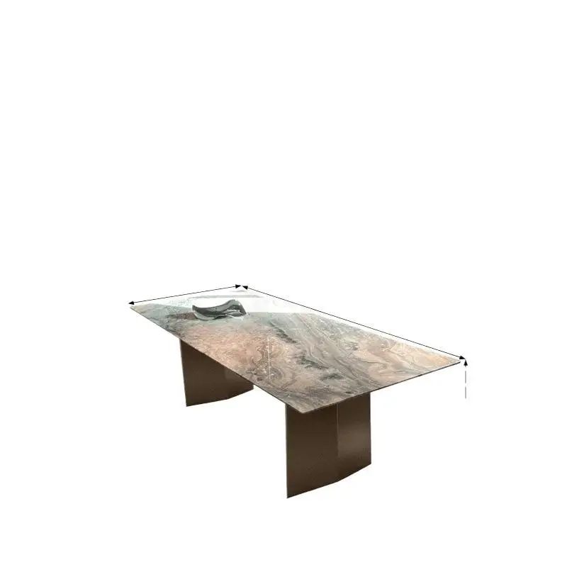 

Italian minimalist, natural marble dining table