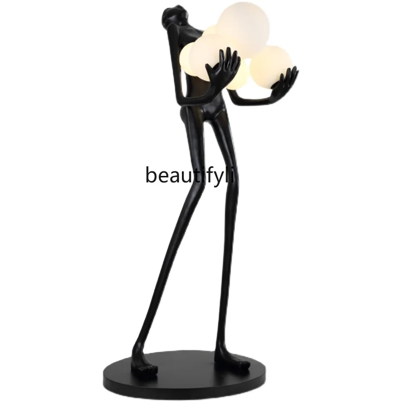 

Living Room Floor Lamp Villa Creative Personality Lobby Bar Model Room Sculpture Floor Lamp Floor Lamp