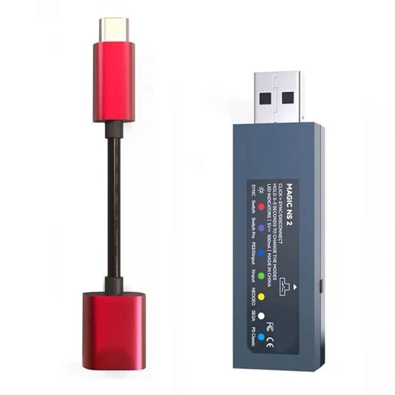 

USB-адаптер A69Z Magic-NS 2 для контроллера PS5/PS4/One S, боевая палка для NS Switch PC/NEOGEO MINI