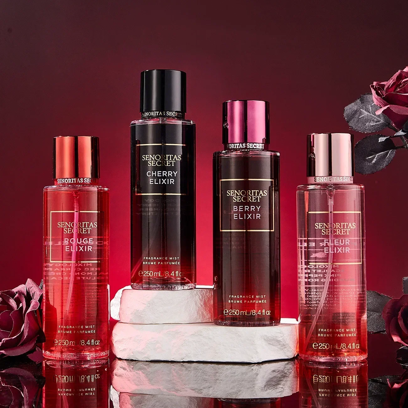 Parfum Bunga Buah Thailand Aroma Vanila untuk Wanita Tahan Lama Aroma Kencan Good Girl Parfume Body Spray Floral Mist 250ml