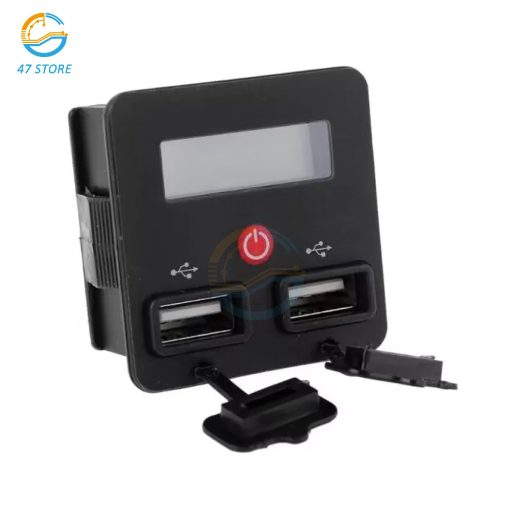 DC12V-24V batteria Monitor misuratore indicatore di capacità Tester voltmetro 3S-6S li-ion Lifepo4 Tester batteria al piombo con porta USB