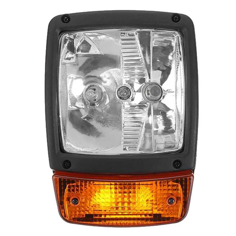 24V Excavator JCB Front LED Headlights Turn Signal Lamp Indicator Work Light For Tractor Telehandler Loader Forklift