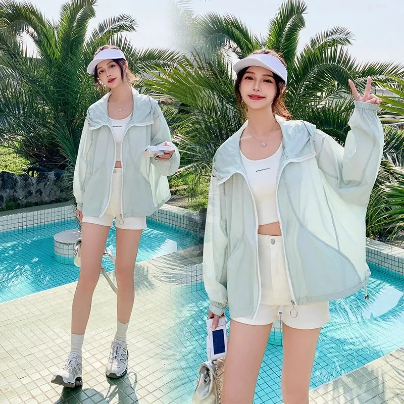 Breathable Sun-Protective Clothing Coat Women's 2025New Spring Summer Jacket Loose High-End Thin Overwear Super Nice Female Tops