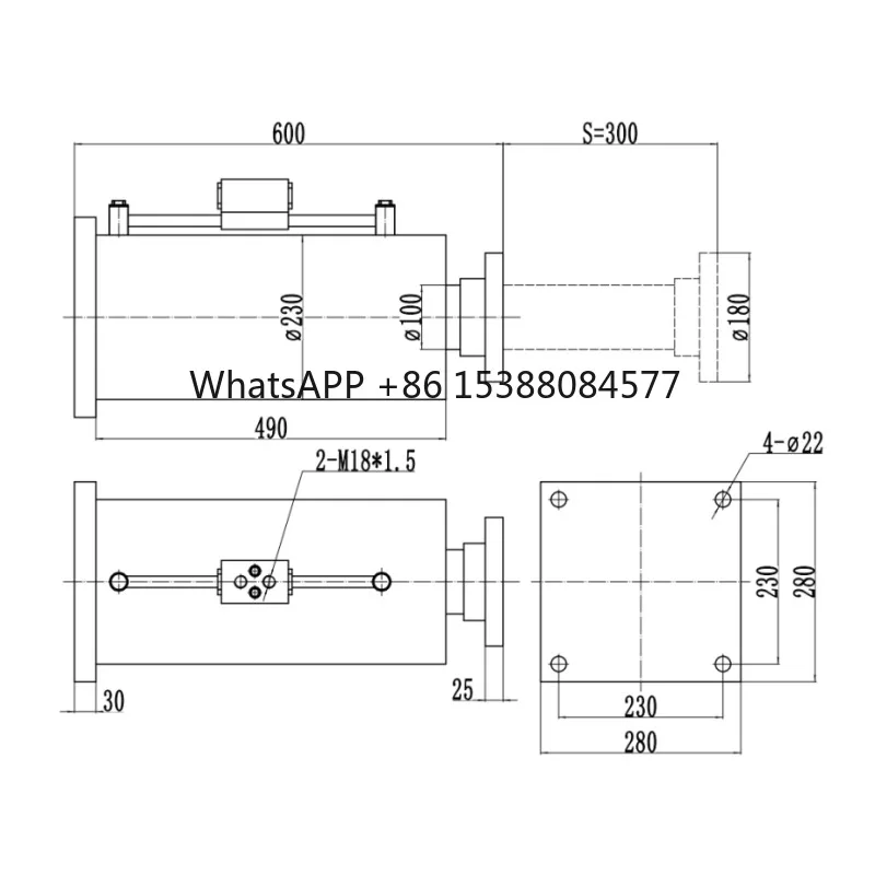

High Pressure 10-50 Ton Heavy Hydraulic Cylinder OEM ODM Steel Components for Hydraulic Press Machine Core Pistons Pumps