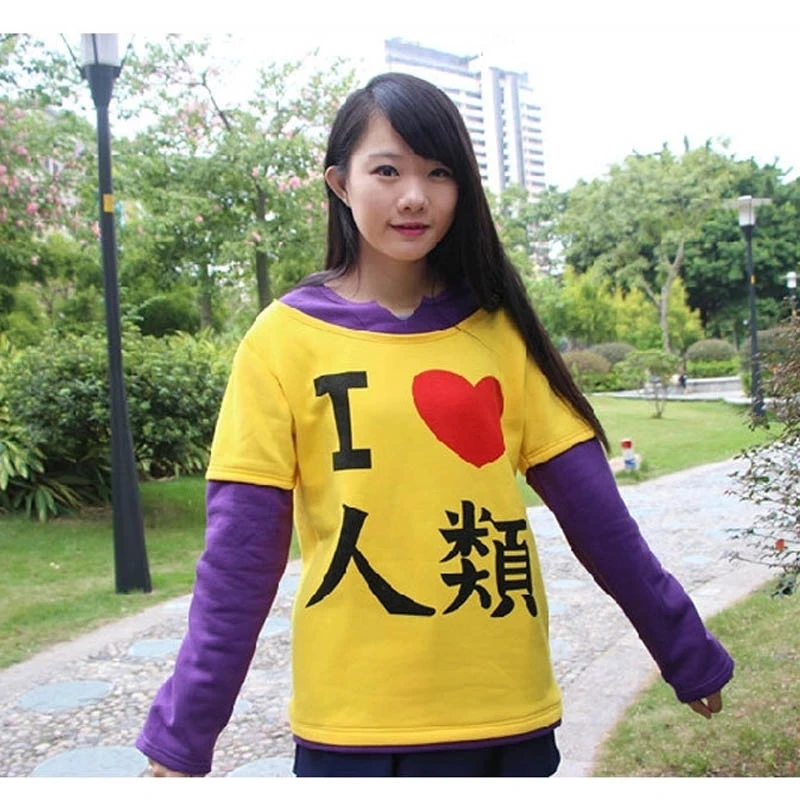 コスプレ用の黄色いTシャツ,2つのスタイル (ゲームなし),大人用,長袖,パーティー用