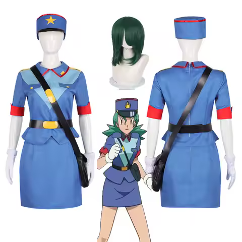 Officer Jenny Cosplay Uniform Dress Costume Wig Halloween Christmas Comic con Game Anime Party Girls Woman Clothes