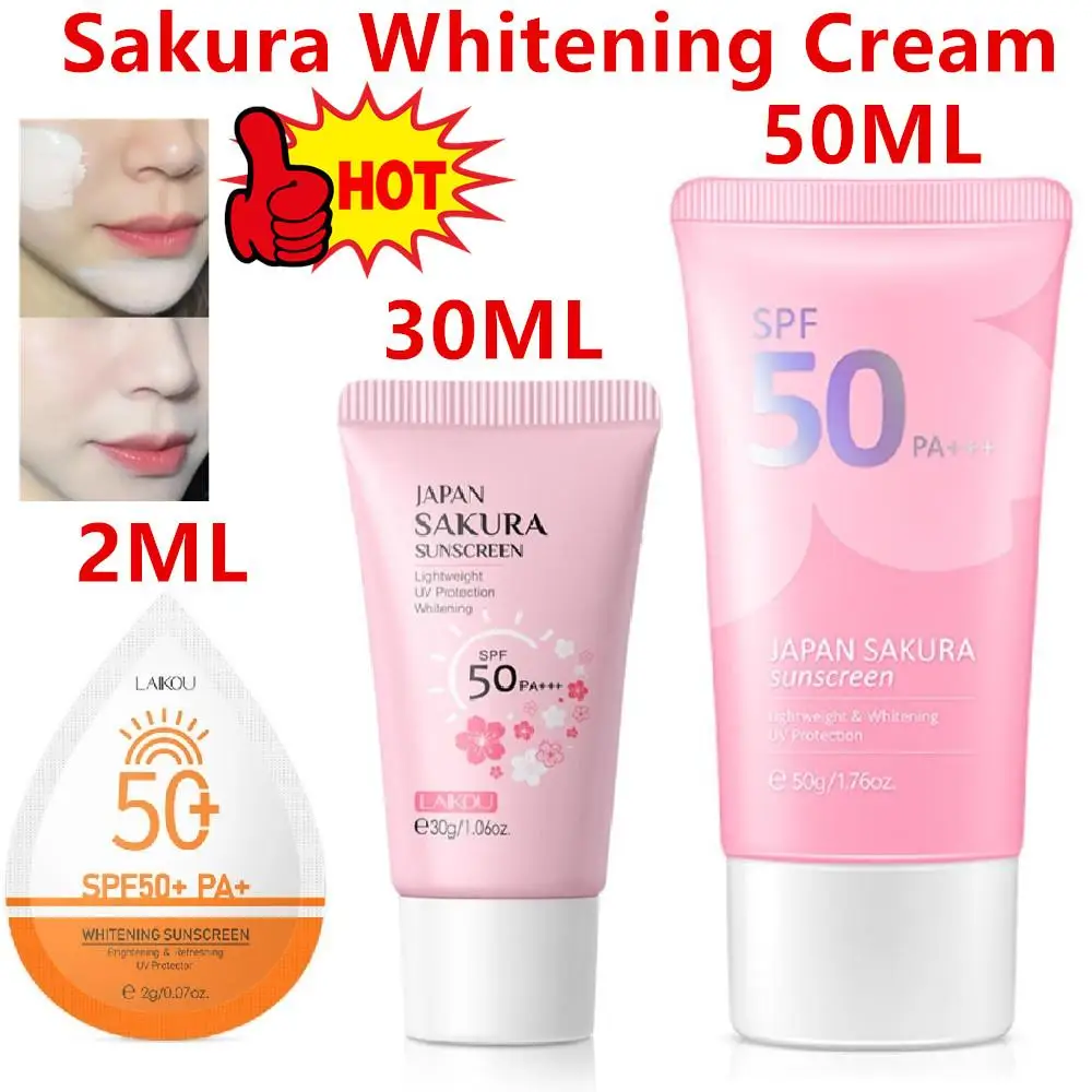 

Whitening Cream Korean Sunscreen Protector Facial Solar Sun Blocker Spf50 Isolation Lotion Cream Bleaching Moisturizer