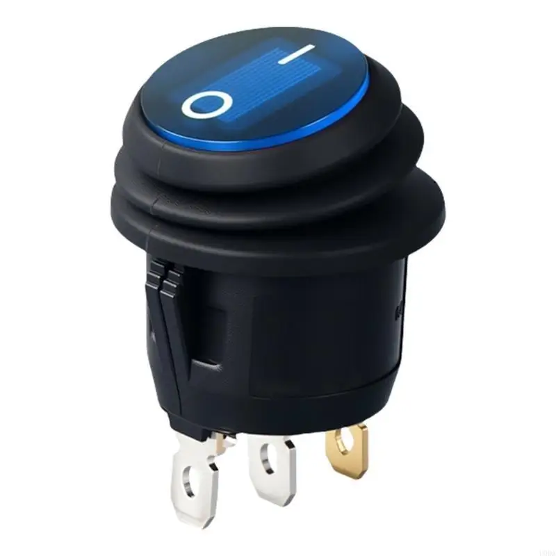  Brass Rectangular IP65 Waterproof Rocker Switches 16A With Builts In Indicators Light for Safe and Effective Operations