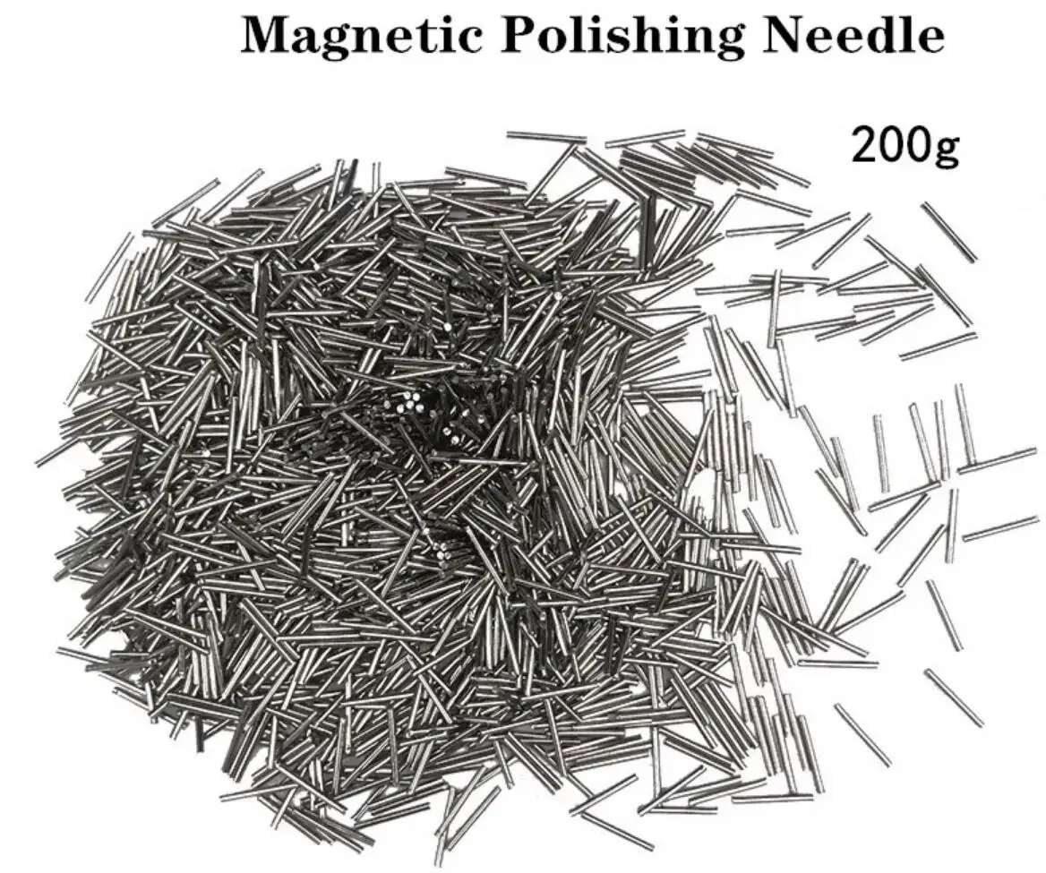 200g Magnetic Polishing Needle, Stainless Steel Polishing Pin, Jewelry Making Cleaning Engraving Tool Jewelry Polisher Tools