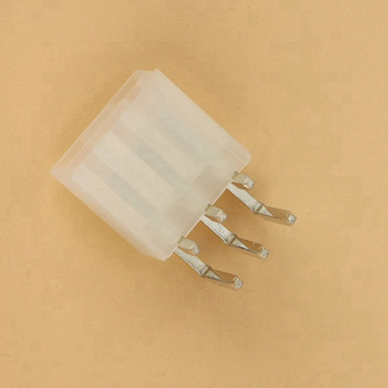 AS95 400Pcs 4.2mm 6 Pin Header Male Pin for Graphics Card GPU PCI-E PCIe Power Connector Right Angle