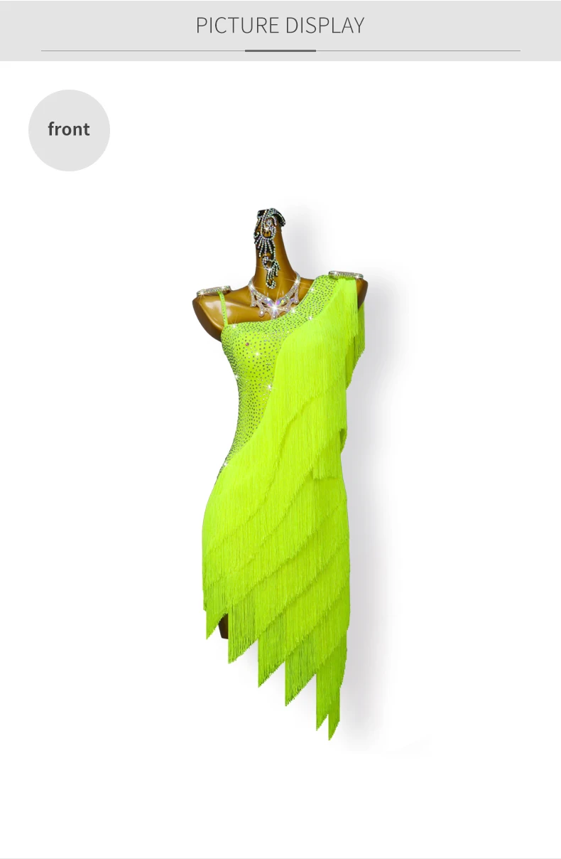 2026 Lateinamerikanische Tanzkleider, Damen Sexy Röcke, Partykleidung, Elegantes Formelles Kostüm, Mädchen Samba, Bühnen- und Sportanzug – Detail 6