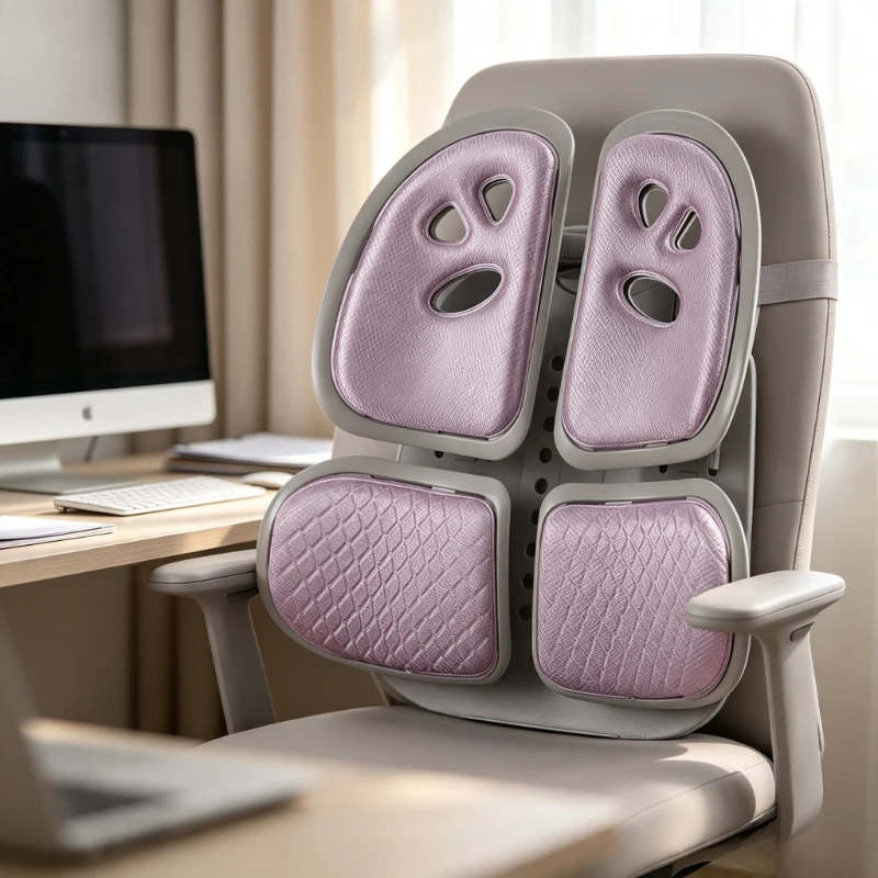 Ergonomic Lumbar Support Cushion,Breathable Car Seat Backrest Pad for Posture Correction,Comfortable Office Chair Orthopedic Aid