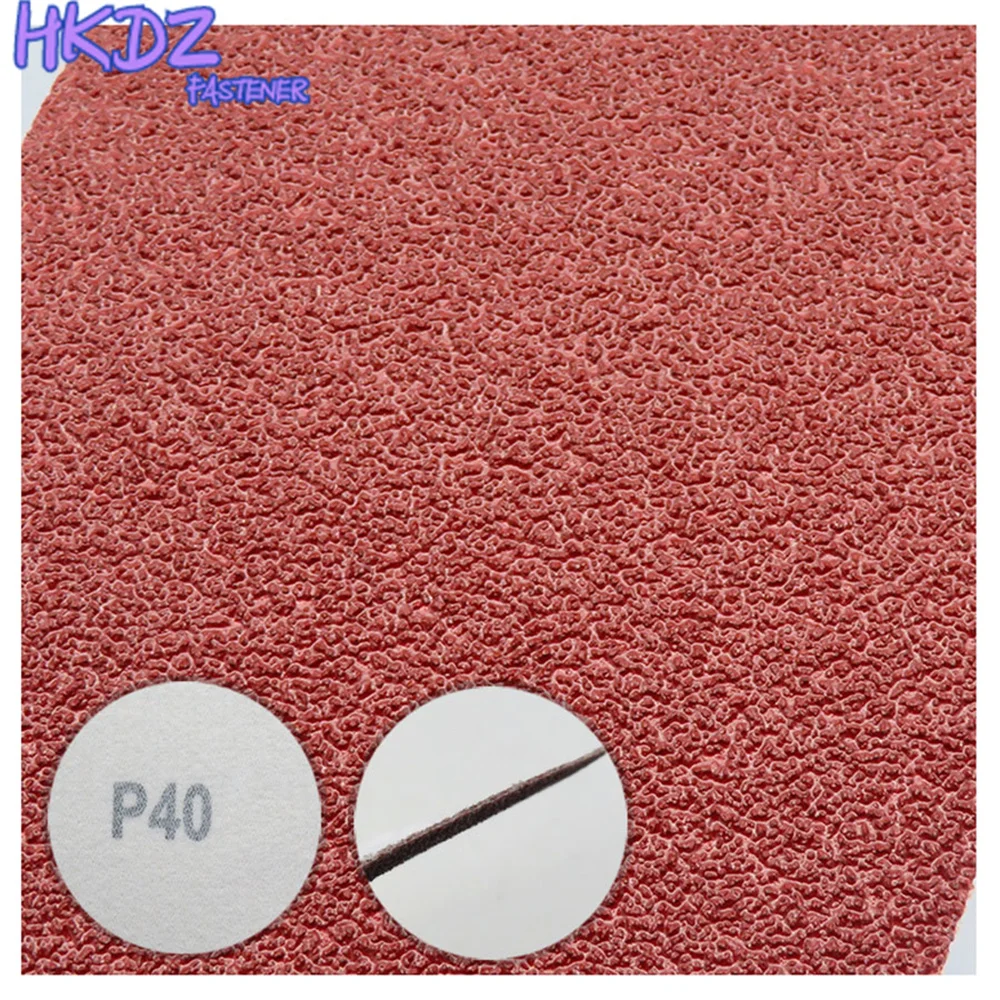 5-100Pcs 100x110mm Square Sandpaper Sand Sheets Grit 40 100 400 Hook Loop Sanding Red Polishing