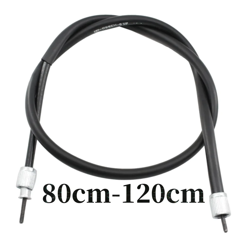 Motorcycle speedometer cable double head M12 thread for scooter parts 80-140 cm long