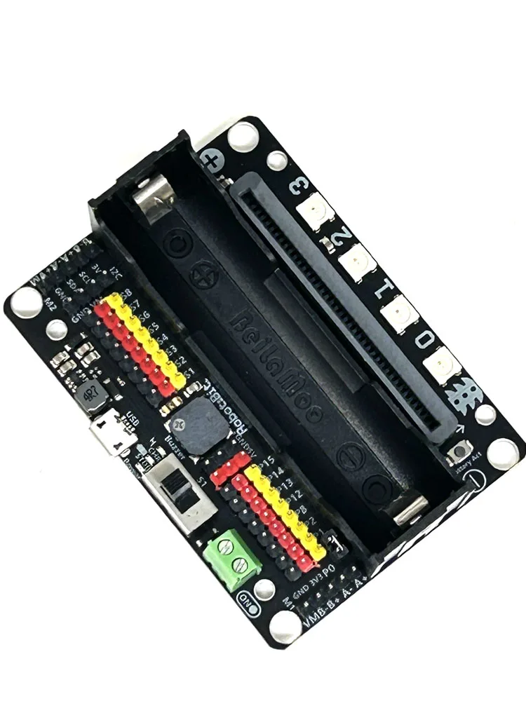 Плата расширения Micro:bit Стартер Microbit для начальной и средней школы Программирование Python Robotbit V2.0 Плата расширения Micro:bit Стартер Microbit для начальной и средней школы Программирование Python Robotbit V2.0