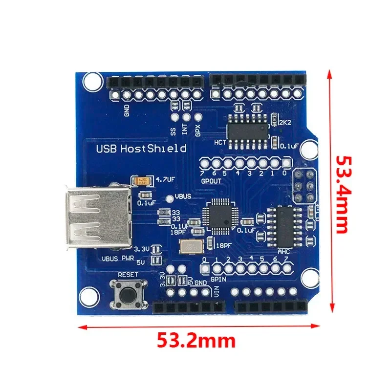 USB Host Shield 2.0 for Arduino UNO MEGA ADK Compatible for Android ADK DIY Electronic Module Board